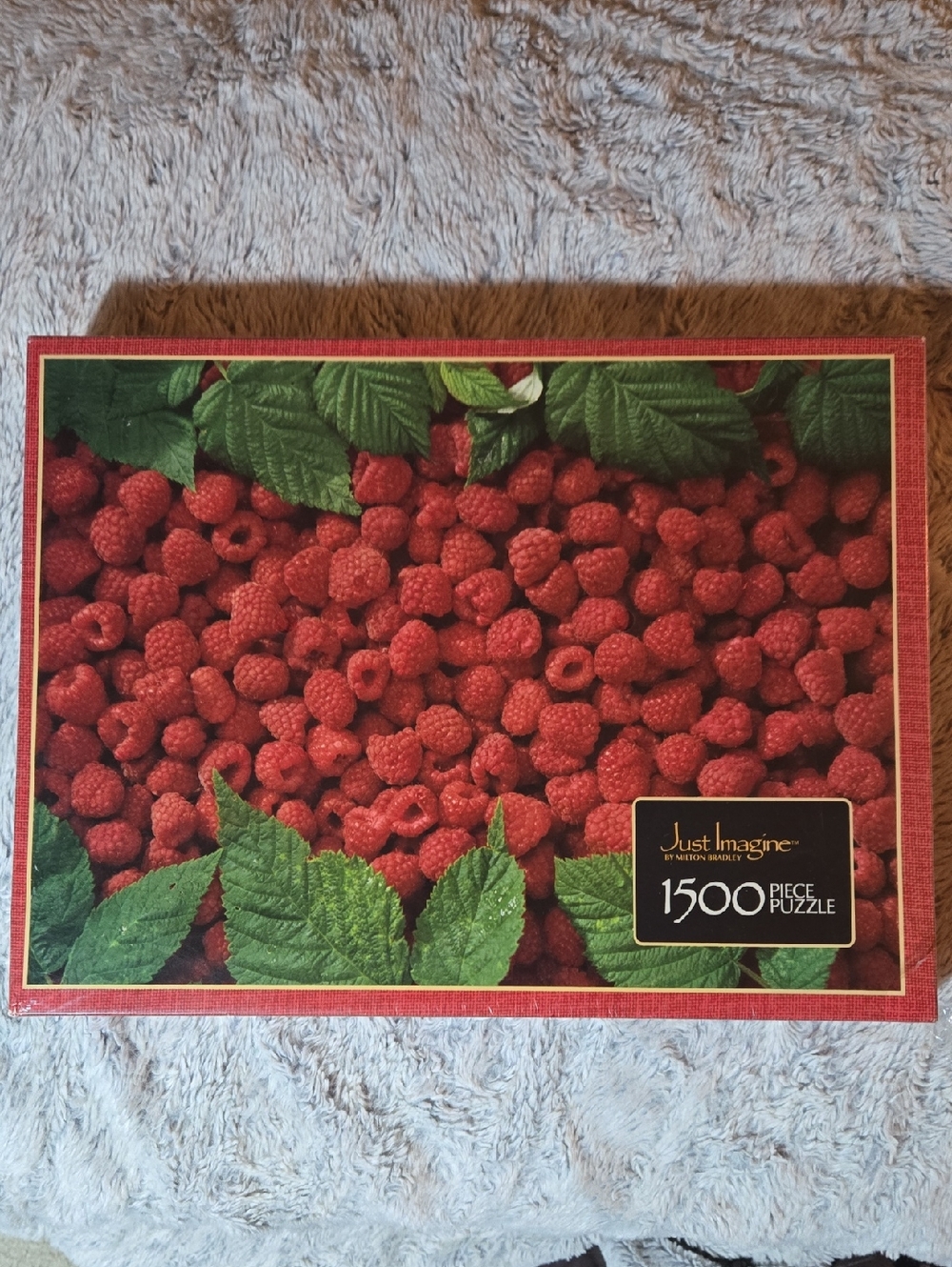 Vintage Just Imagine Razz-a-ma-tazz 1500-Piece Puzzle With Raspberries, NEW